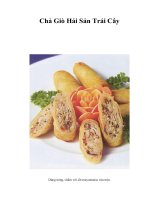 Tài liệu Chả Giò Hải Sản Trái Cây pdf