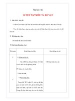 Tài liệu Tập làm văn - LUYỆN TẬP MIÊU TẢ ĐỒ VẬT pdf