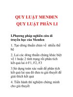 Tài liệu quy luật mendel quy luật phân ly doc