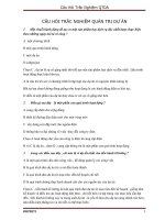 Tài liệu CAU HOI TRAC NGHIEM QUAN TRI DU AN doc