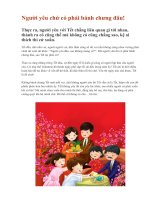 Người yêu chứ có phải bánh chưng đâu!