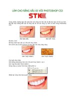 Tài liệu Làm cho răng xấu đi với Photoshop doc
