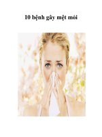 Tài liệu 10 bệnh gây mệt mỏi docx