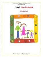 Tài liệu Chủ đề - Nhu cầu gia đình - Khối chồi doc