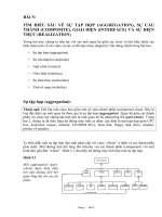Tài liệu BÀI 5: TÌM HIỂU SÂU VỀ SỰ TẬP HỢP (AGGREGATION), SỰ CẤU THÀNH (COMPOSITE), GIAO DIỆN (INTERFACE) VÀ SỰ HIỆN THỰC (REALIZATION) docx