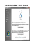 Tài liệu Sửa 50 lỗi thường gặp trong Windows 7 với FixWin doc