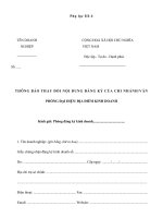 Tài liệu Phụ lục III-4 TÊN DOANH NGHIỆP CỘNG HOÀ XÃ HỘI CHỦ NGHĨA VIỆT NAM Độc lập - ppt