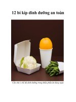 Tài liệu 12 bí kíp dinh dưỡng an toàn pptx