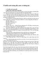 Ô nhiễm môi trường đất, nước và không khí 