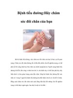 Tài liệu Bệnh tiểu đường:Hãy chăm sóc đôi chân của bạn doc