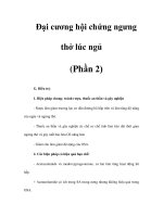 Tài liệu Đại cương hội chứng ngưng thở lúc ngủ (Phần 2) doc