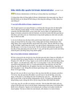 Tài liệu Điều khiển đặc quyền tài khoản Administrator ppt