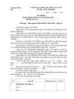 Tài liệu BM.TNMT.10 - Tờ trình thẩm định nhu cầu sử dụng đất (dành cho dự án trong khu kinh tế Chân Mây – Lăng Cô) pptx