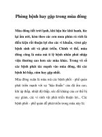 Tài liệu Phòng bệnh hay gặp trong mùa đông ppt