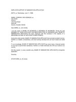 Tài liệu Employer support of immigration application pptx