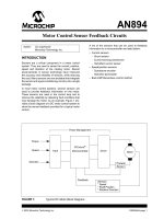 Motor control sensor feedback circuits 