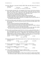 Tài liệu Đáp án + Câu hỏi trắc nghiệm hóa vô cơ số 4 pptx