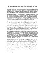 Tài liệu Các thủ thuật tài chính được thực hiện như thế nào? doc