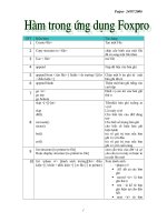Tài liệu Hàm trong ứng dụng Foxpro doc