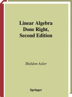 Tài liệu Linear Algebra Done Right_ Second Edition doc