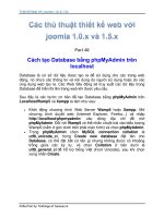 Tài liệu Thủ Thuật Thiết Kế Web Với Joomla 1.0x và 1.5x part 38 pptx