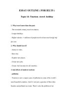 Tài liệu ESSAY OUTLINE ( FOR IELTS ) TOPIC 14-1 pdf