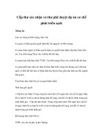 Tài liệu Cấp thư xác nhận và thư phê duyệt dự án cơ chế phát triển sạch docx