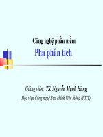 Bài 9,10: Công nghệ phần mềm- Pha phân tích_TS.Nguyễn Mạnh Hùng