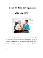 Tài liệu Bệnh đái tháo đường, những điều cần biết pdf