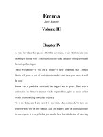 Tài liệu LUYỆN ĐỌC TIẾNG ANH QUA TÁC PHẨM VĂN HỌC-Emma- Jane Austen Volume III Chapter IV ppt