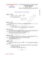 Tài liệu Đề thi tuyển lớp 10 môn toán tham khảo 1 doc