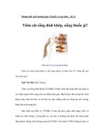 Tài liệu Những thắc mắc thường gặp về thuốc và sức khỏe – Kỳ 5 pptx