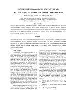 Tài liệu THƯ VIỆN MÃ NGUỒN MỞ CHO BÀI TOÁN DỰ BÁO pdf
