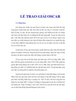 Tài liệu LỄ TRAO GIẢI OSCAR pptx