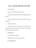 Tài liệu Tập đọc - CHUYỆN MỘT KHU VƯỜN NHỎ pdf