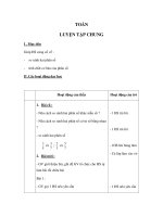 Tài liệu Tóan - LUYỆN TẬP CHUNG - So sánh hai phân số pdf
