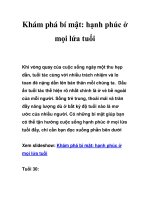 Tài liệu Khám phá bí mật: hạnh phúc ở mọi lứa tuổi pptx