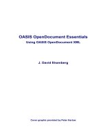 Tài liệu OASIS OpenDocument Essentials Using OASIS OpenDocument XML- P1 ppt
