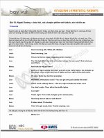 Tài liệu Bài 10: Ngoài Đường - chào hỏi, nói chuyện phiếm với khách; xin trả tiền xe pptx