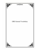Tài liệu GRE General Vocabulary docx