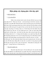 Tài liệu Biện pháp xây dựng giáo viên dạy giỏi pptx