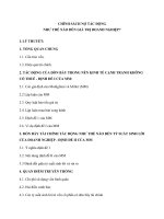 CHÍNH SÁCH nợ tác ĐỘNG NHƯ THẾ nào đến GIÁ TRỊ DOANH NGHIỆP 