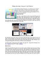 Tài liệu Những chức năng “trong mơ” cho Windows doc