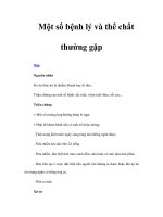 Tài liệu Một số bệnh lý và thể chất thường gặp pdf