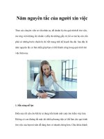 Tài liệu Năm nguyên tắc của người xin việc docx