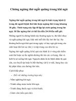 Tài liệu Chứng ngừng thở ngắt quãng trong khi ngủ docx