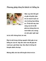 Tài liệu Phương pháp khuyến khích trẻ biếng ăn doc