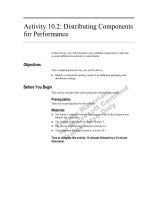 Tài liệu Activity 10.2: Distributing Components for Performance pdf