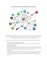 6 thủ thuật tăng traffic nhanh cho website 