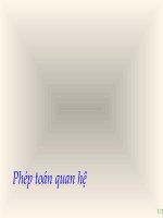 Tài liệu Phép toán quan hệ pdf